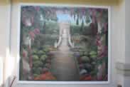 Outdoor Entrance Courtyard, Garden Mural